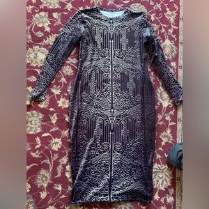 Blackmilk wrought iron caduceus body on dress XL